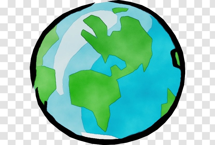 Travel World Map - Globe - Turquoise Aqua Transparent PNG