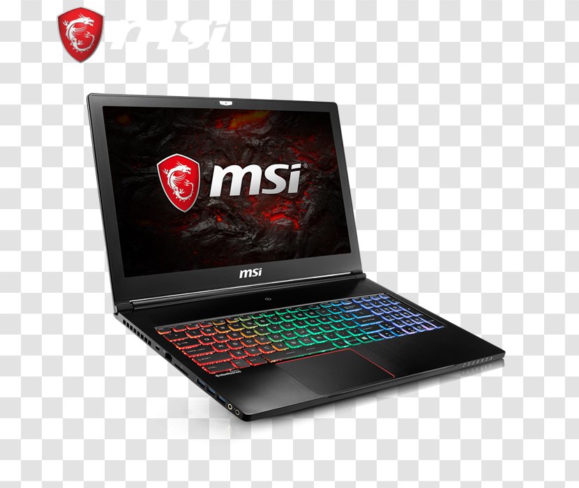 Laptop Kaby Lake MSI GS73VR Stealth Pro GS63 - Netbook Transparent PNG