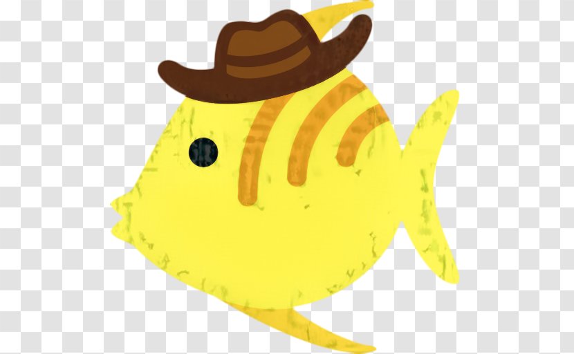 Yellow Background - Costume Hat - Butterflyfish Transparent PNG