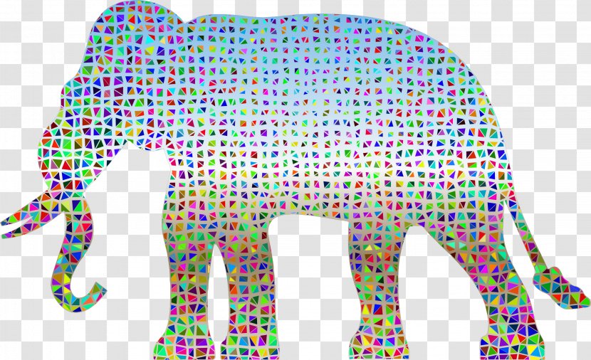 Elephant Low Poly Clip Art - Asian Transparent PNG