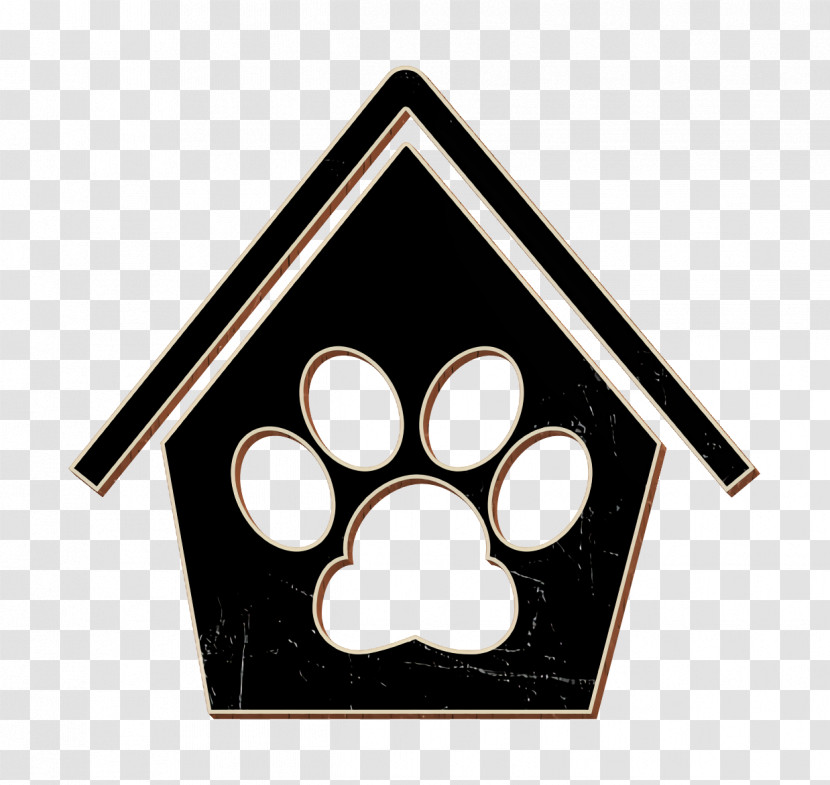 Pet Hotel Icon Dog Icon Dog Pawprint In A House Icon Transparent PNG