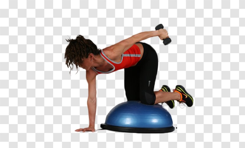 Exercise Balls BOSU Balance Pilates - Watercolor - Kneeling Transparent PNG