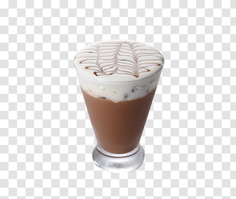 Ice Cream White Russian Milk Caffxe8 Mocha - Hot Chocolate - Beautiful Cover Transparent PNG