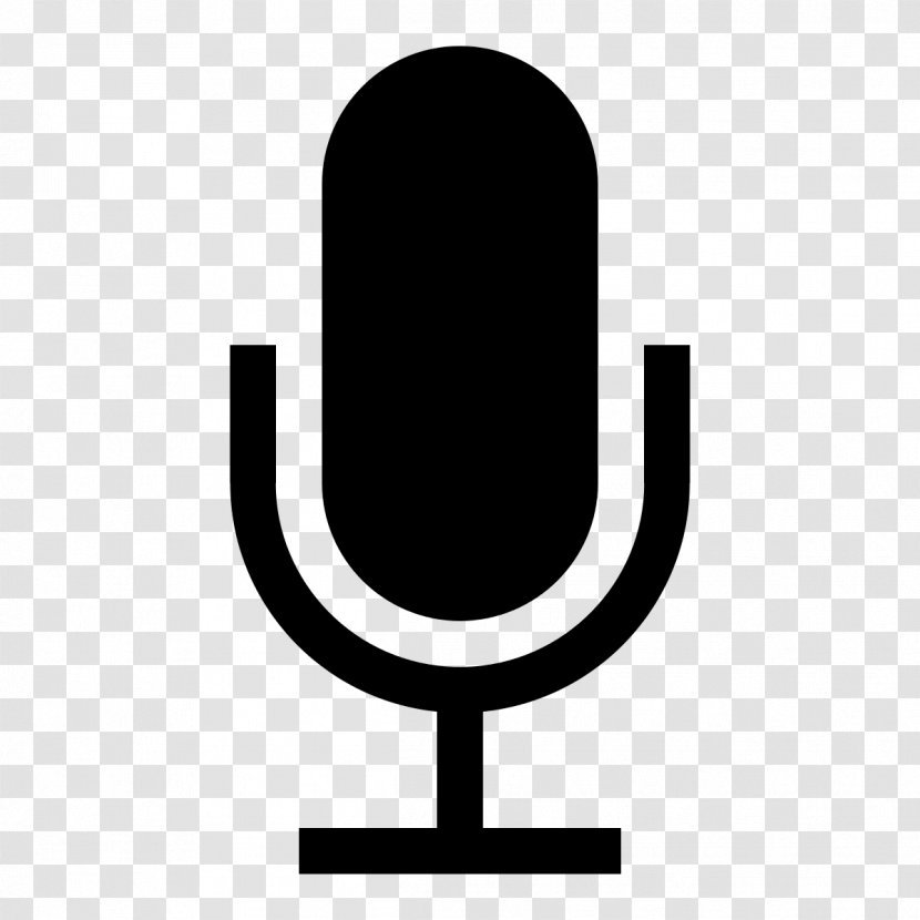 Microphone Dictation Machine Clip Art - Black And White Transparent PNG