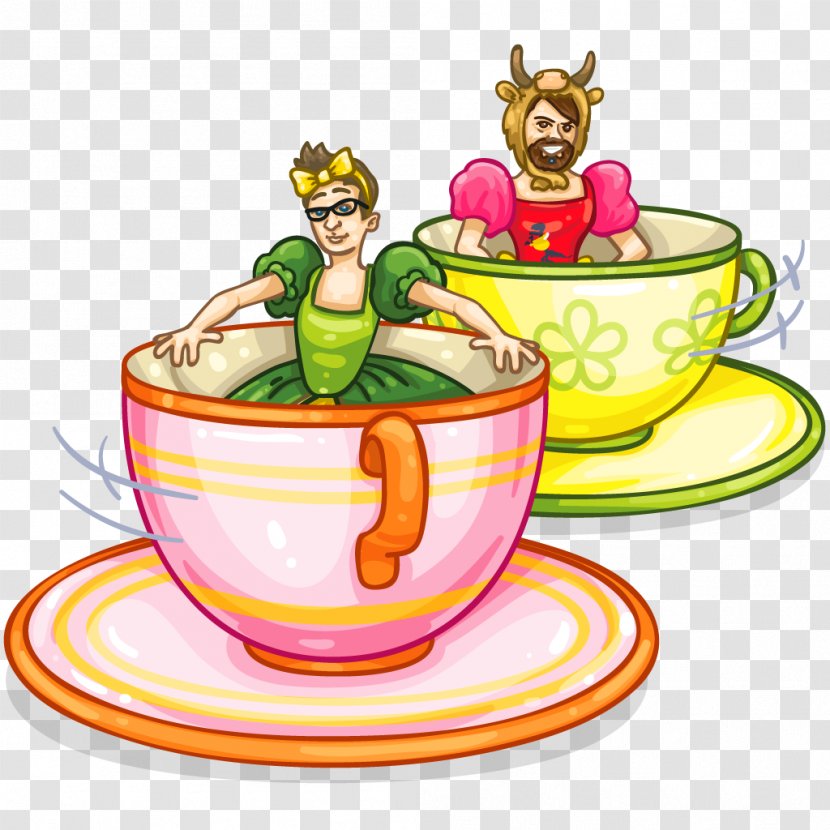 Teacups Coffee Cup - Mad Hatter Transparent PNG