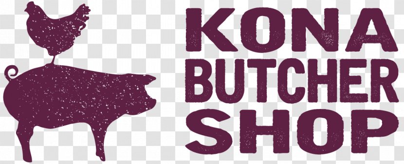 Kona Butcher Shop Business Compliance Signs - Purple Transparent PNG