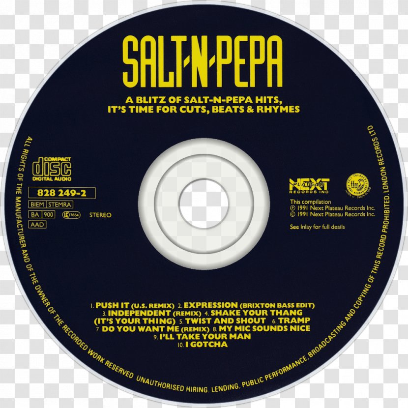 Compact Disc A Blitz Of Salt-n-Pepa Hits The Greatest Salt With Deadly Pepa - Tree Transparent PNG