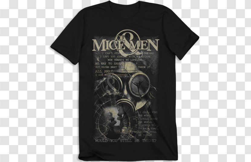 T-shirt Of Mice And Men & Hoodie - Silhouette Transparent PNG