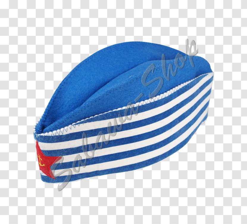 Banya Sailor Cap Sauna Felt - Electric Blue Transparent PNG