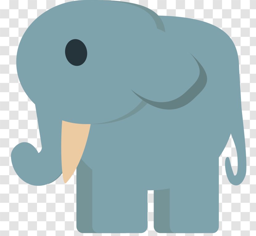 Indian Elephant African Clip Art - Thumbnail - Emoji Transparent PNG