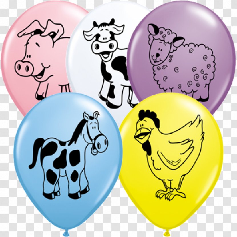 Gas Balloon Sheep Farm Pen - Cartoon Transparent PNG