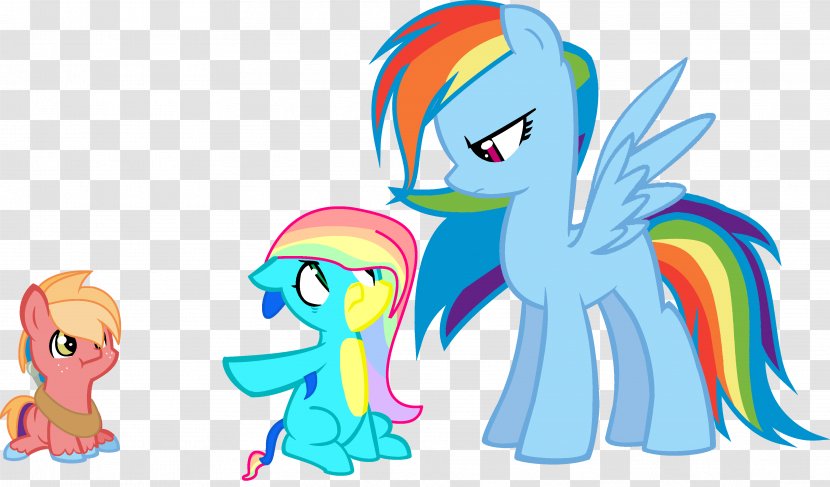 My Little Pony Rainbow Dash Big McIntosh Brother - Watercolor Transparent PNG