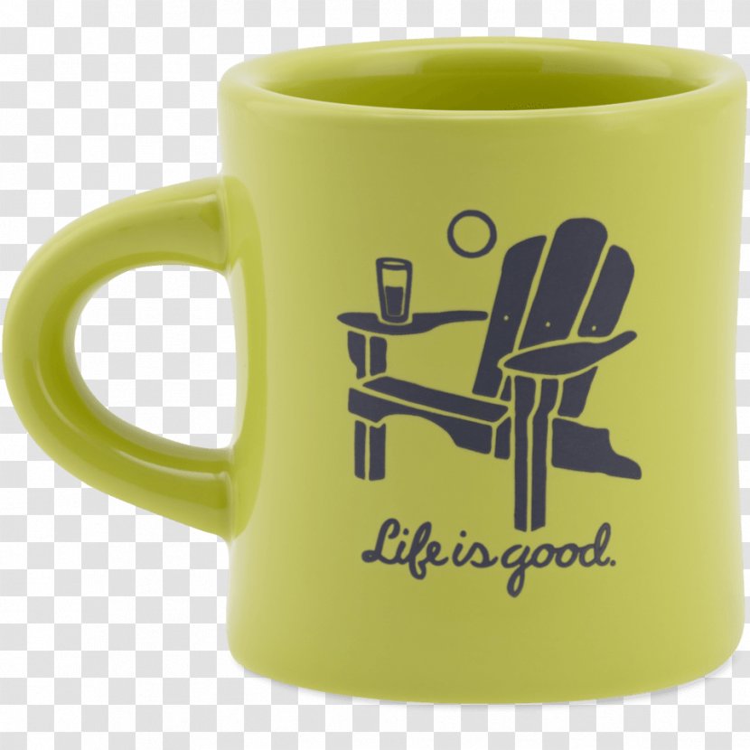 Coffee Cup Mug Adirondack Mountains Life Is Good Company Transparent PNG