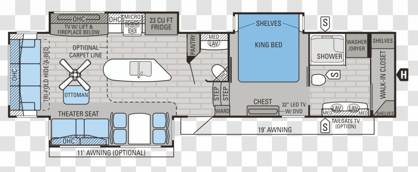 Jayco, Inc. Campervans Fifth Wheel Coupling Caravan Haylett Auto & RV Supercenter - Berglund Outdoors - Floor Plan Transparent PNG