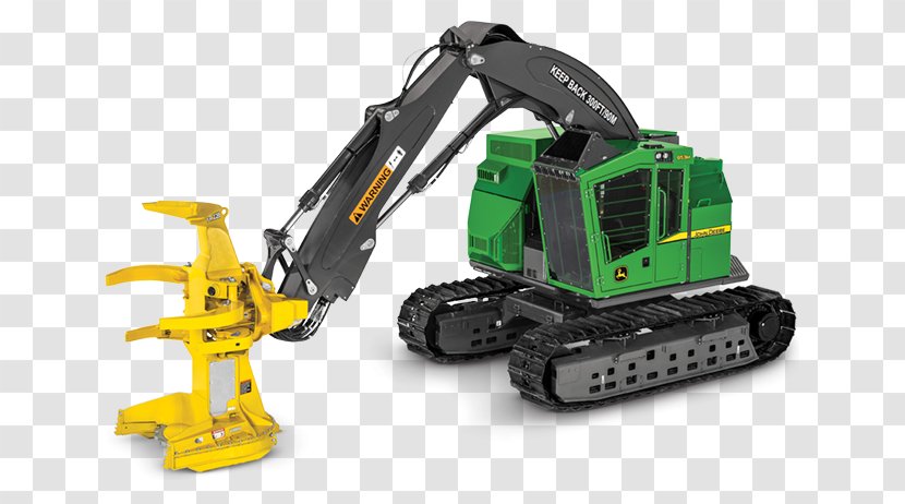 John Deere Machine Feller Buncher Skidder Harvester - Motor Vehicle - Construction Machinery Transparent PNG