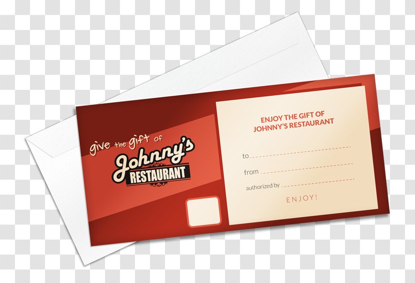Johnny's Buffet Business Cards Breakfast Gift Card Transparent PNG