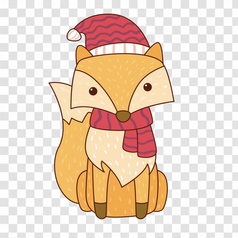 Fox Illustration - Owl - Hand-painted Transparent PNG