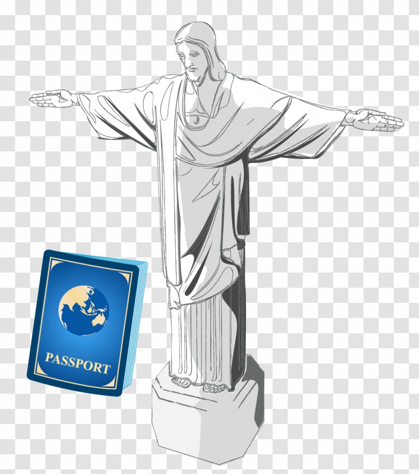 Christ The Redeemer Statue - Hand - Vector Material Jesus Transparent PNG