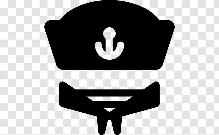 Sailor Cap - Black And White Transparent PNG