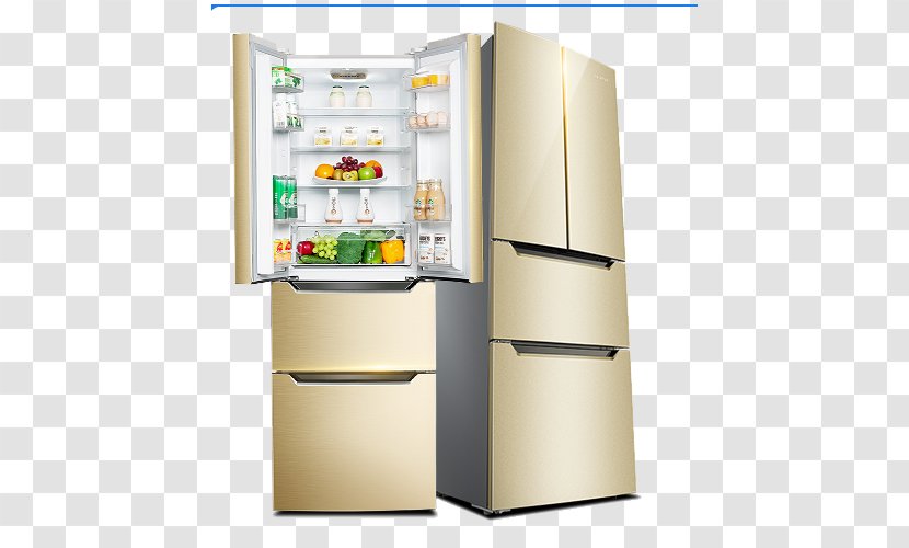 Refrigerator Gratis Door - Computer - Three Double Transparent PNG