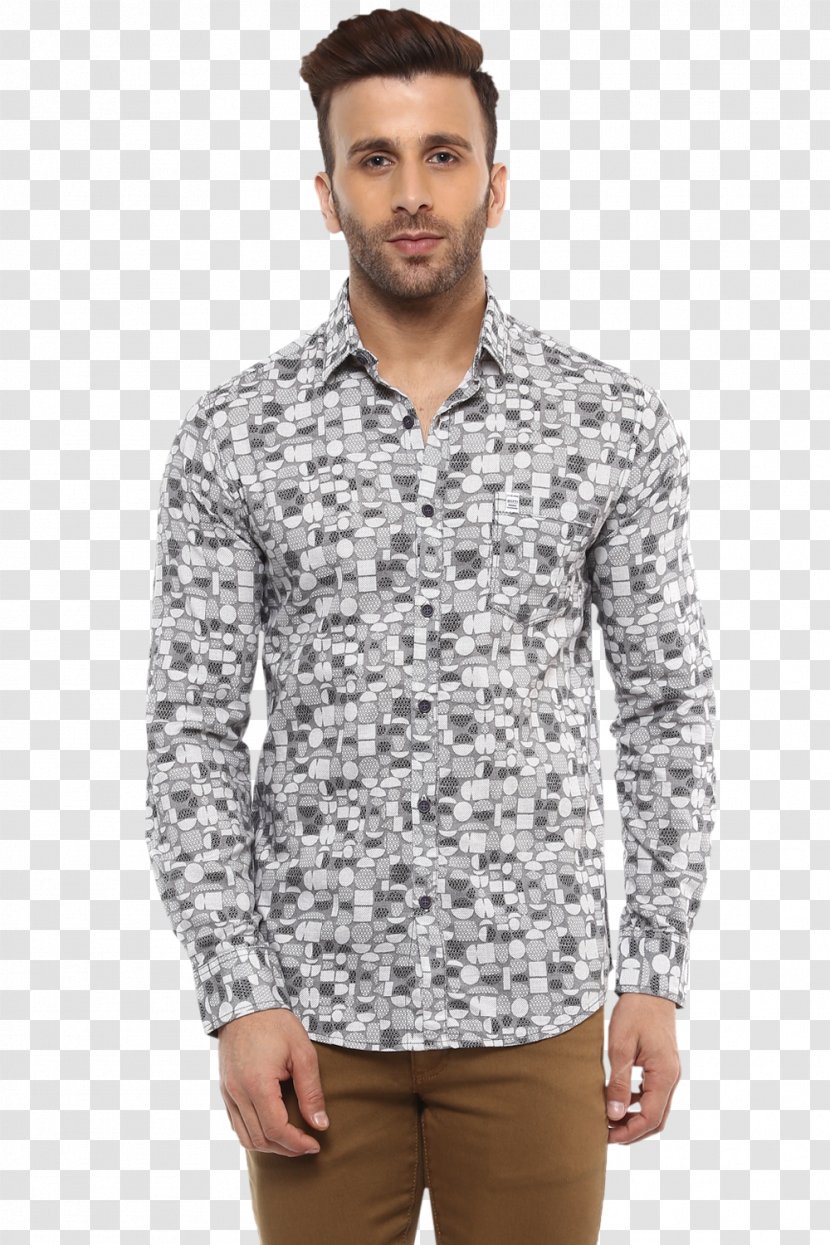 Printed T-shirt Sleeve Dress Shirt - Casual Attire Transparent PNG