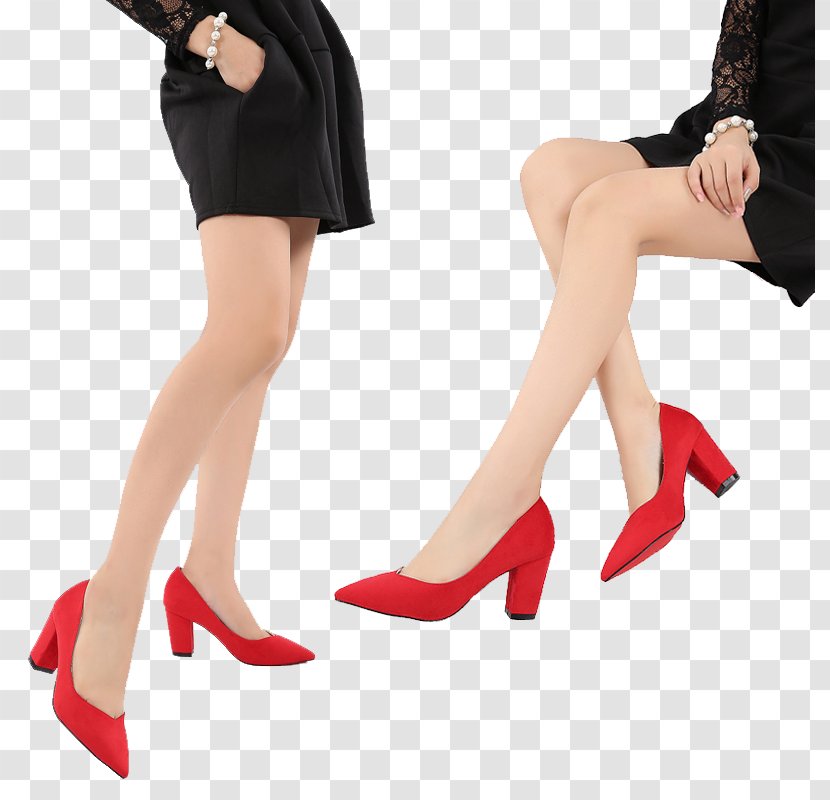 Shoe High-heeled Footwear Red - Heart - High Heels Transparent PNG