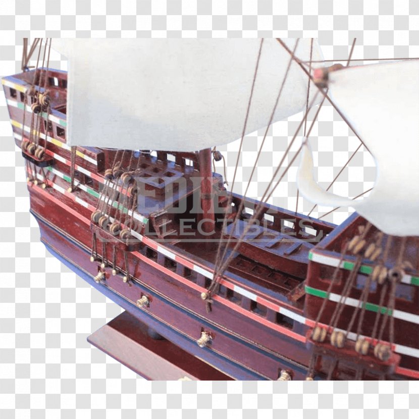 Galleon Ship Model Mayflower Boat - Watercraft Transparent PNG