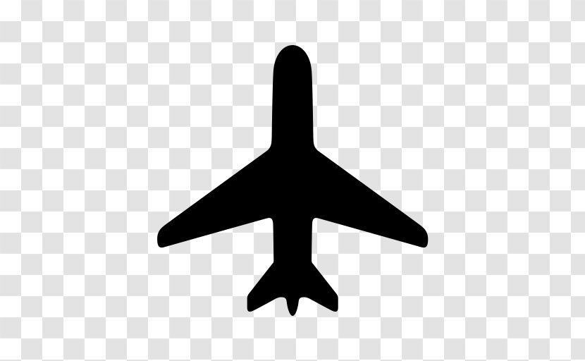 Airplane Font Awesome - Runway - Plane Silhouette Figures Material Transparent PNG