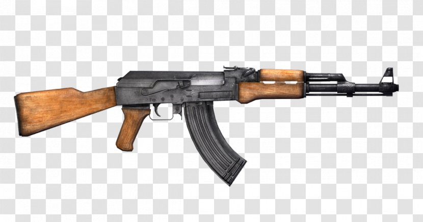 Firearm AK-47 Machine Gun Weapon - Flower - Ak 47 Transparent PNG