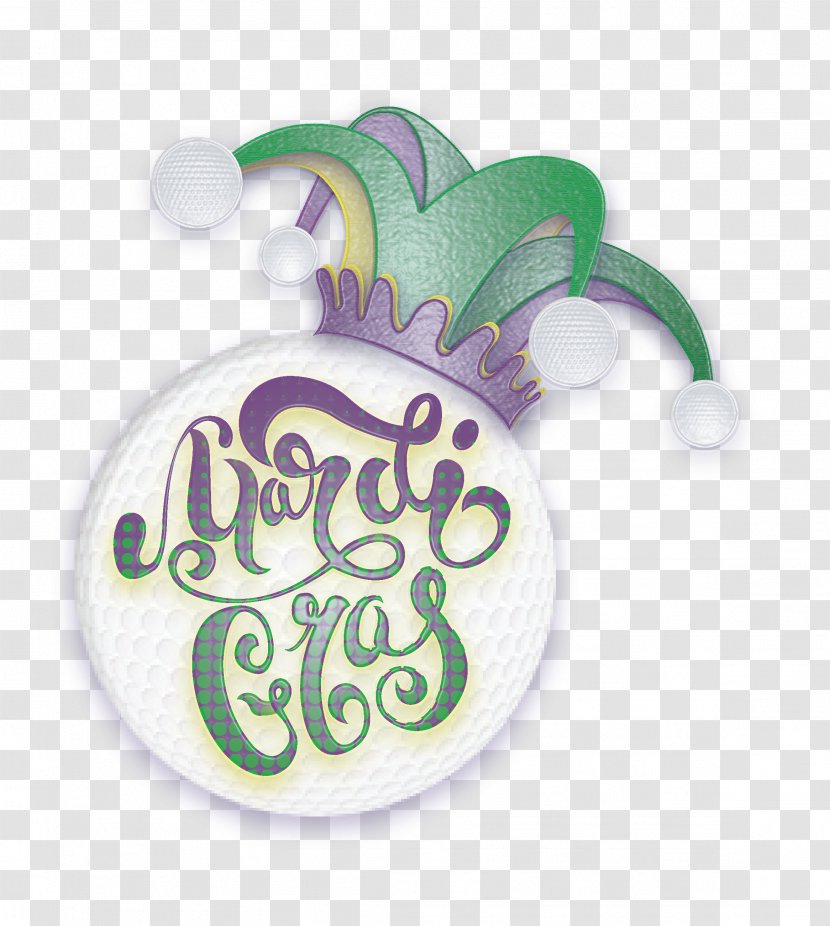 Purple Violet Christmas Ornament Font - Mardi Gras Transparent PNG
