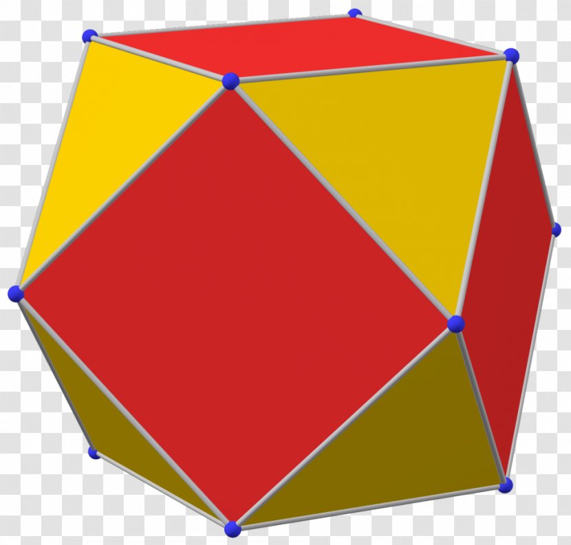 Polyhedron Truncation Archimedean Solid Geometry Truncated Cuboctahedron - Yellow - Face Transparent PNG