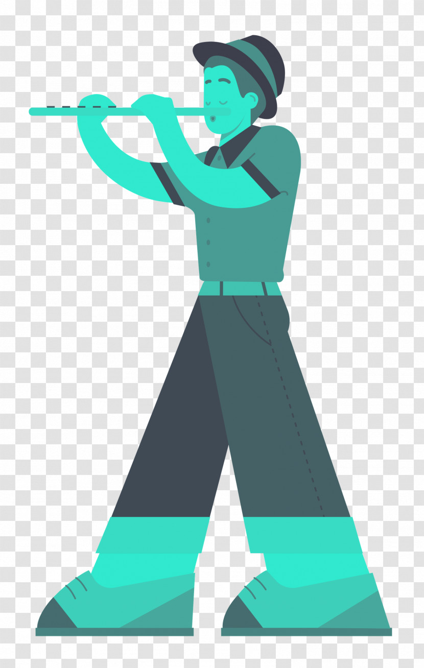 Playing The Flute Music Transparent PNG