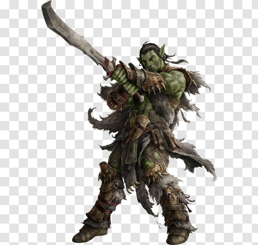 Dungeons & Dragons Pathfinder Roleplaying Game D20 System Player's Handbook Half-orc - Mythical Creature Transparent PNG