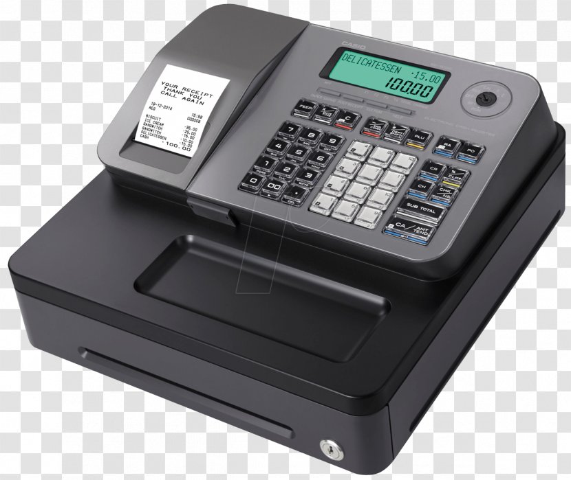 Cash Register Point Of Sale Casio Price Retail - Electronic Device Transparent PNG