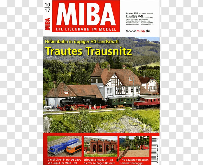 Nuremberg International Toy Fair MIBA Magazine Advertising Railway - Model Building - Miba! Transparent PNG
