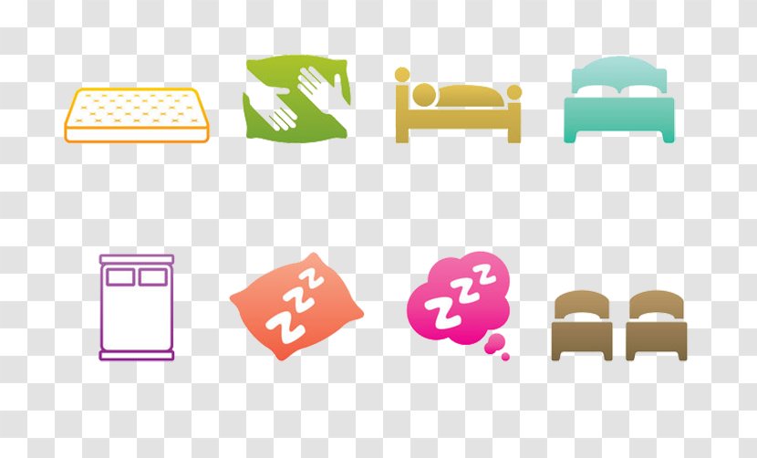 Logo Bed Icon - Silhouette - Bedding Sofa Pillows Transparent PNG