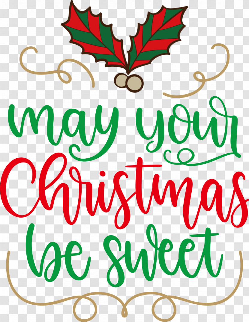 May Your Christmas Be Sweet Christmas Wishes Transparent PNG