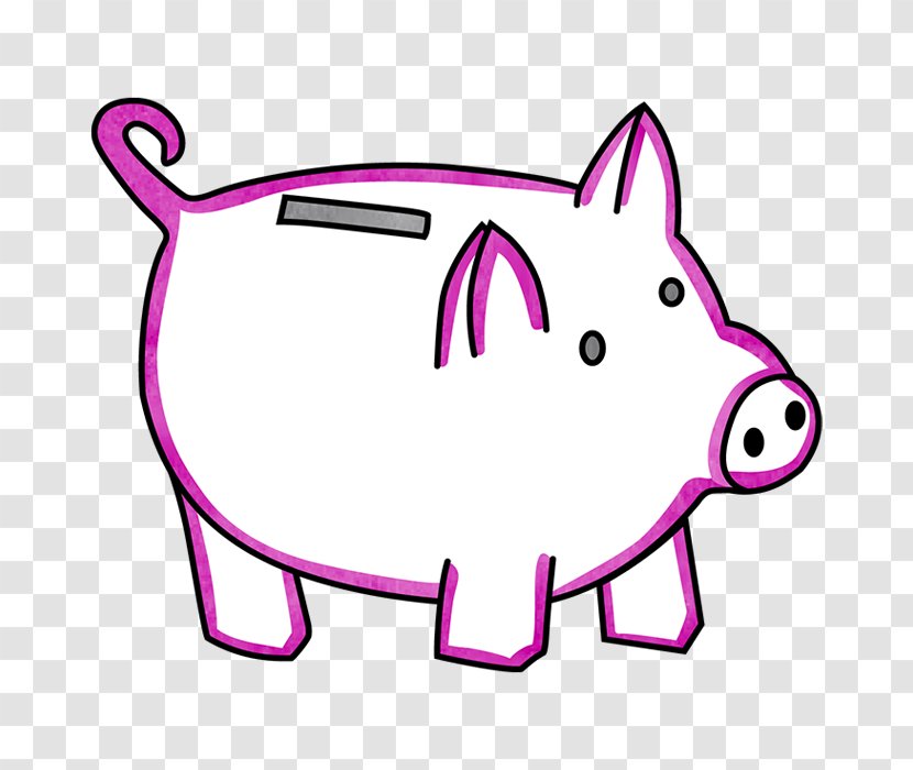 Mammal Line Art Carnivora Canidae - Artwork - Piggy Bank Transparent PNG