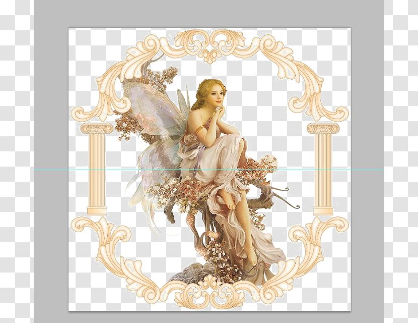 Oil Painting Reproduction 3D Computer Graphics Fantasy Fairy Female - Angel - Butterfly Elf Transparent PNG