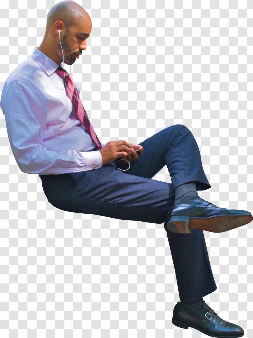 Sitting Manspreading - Businessman Transparent PNG