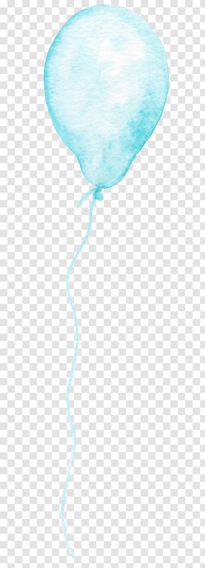 Turquoise Water - Hand-painted Balloons Transparent PNG