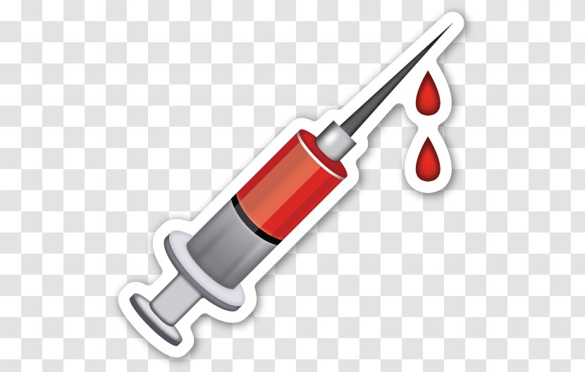 Emoji Syringe Sticker Hypodermic Needle Hand-Sewing Needles Transparent PNG