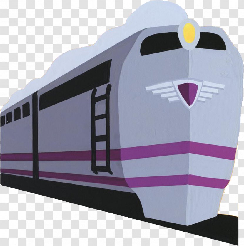 Train Photography Drawing Illustration - Blue Transparent PNG