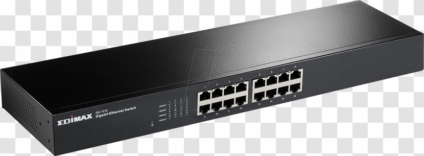 Network Switch Gigabit Ethernet 19-inch Rack Computer Port Edimax - Wireless Router - USB Transparent PNG