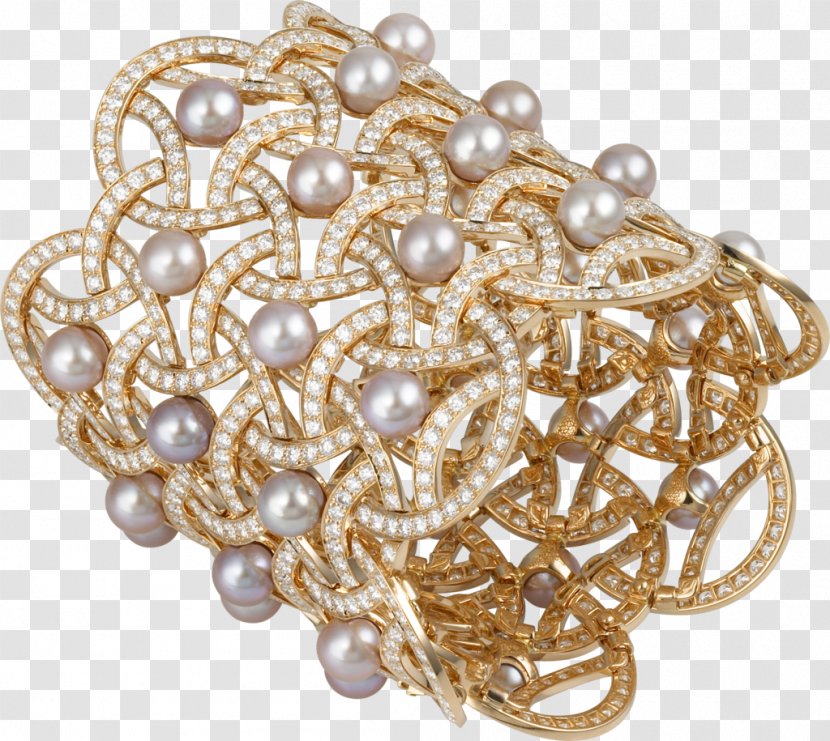 Pearl Jewellery Paris Gold Bracelet Transparent PNG