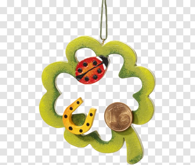 Käthe Wohlfahrt Christmas Ornament Luck Happiness Clover Transparent PNG