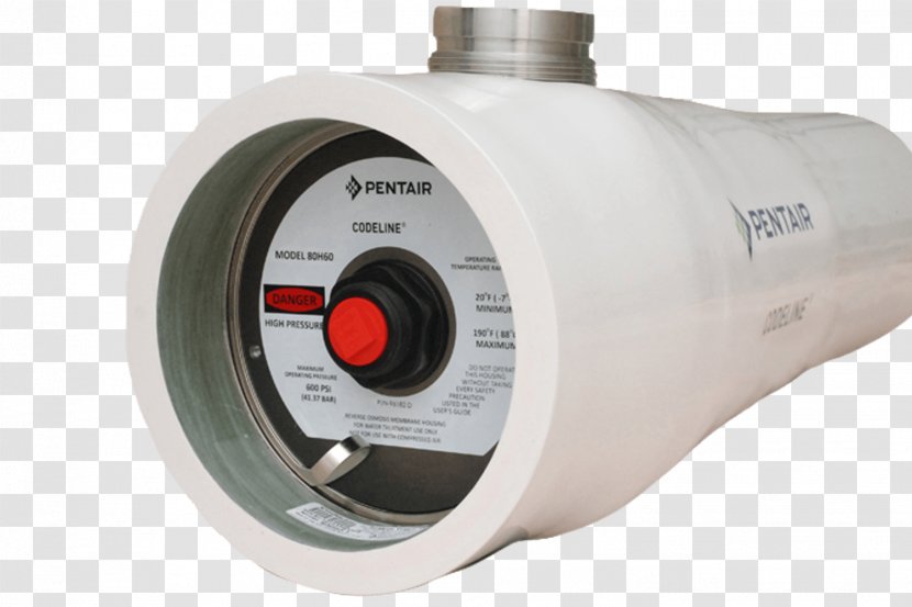 Water Filter Pentair Reverse Osmosis Membrane Manufacturing - Filtration - Pressure Vessel Transparent PNG