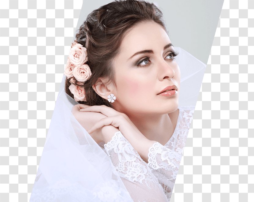 Bride Beauty Parlour Cosmetics Wedding Hairstyle - Cartoon Transparent PNG