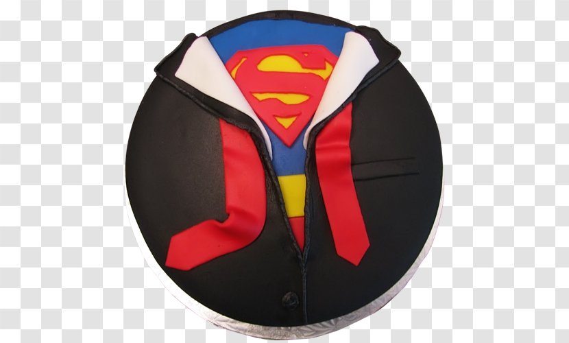 Superman Birthday Cake Cheesecake Red Ribbon - Invitation Transparent PNG