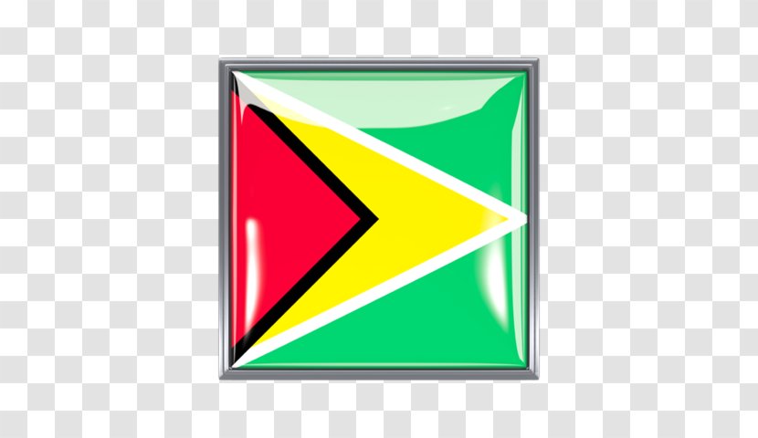 Triangle Logo Green Font - Guyana Flag Transparent PNG